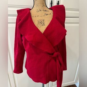 Katherine Barclays 100% Wool red jacket